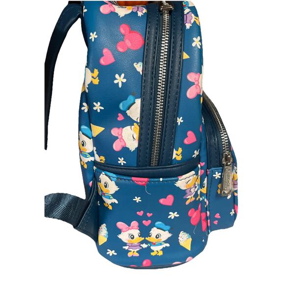 Disney Parks Donald Duck and Daisy Duck Loungefly Mini Backpack - Picture 4 of 8